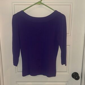 Joseph Deep Purple Long Sleeve Women's Top